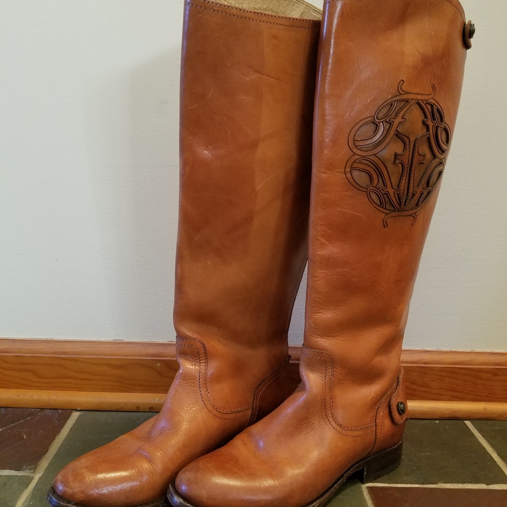 Frye "Lindsay" Leather Riding Boots size 5.5B